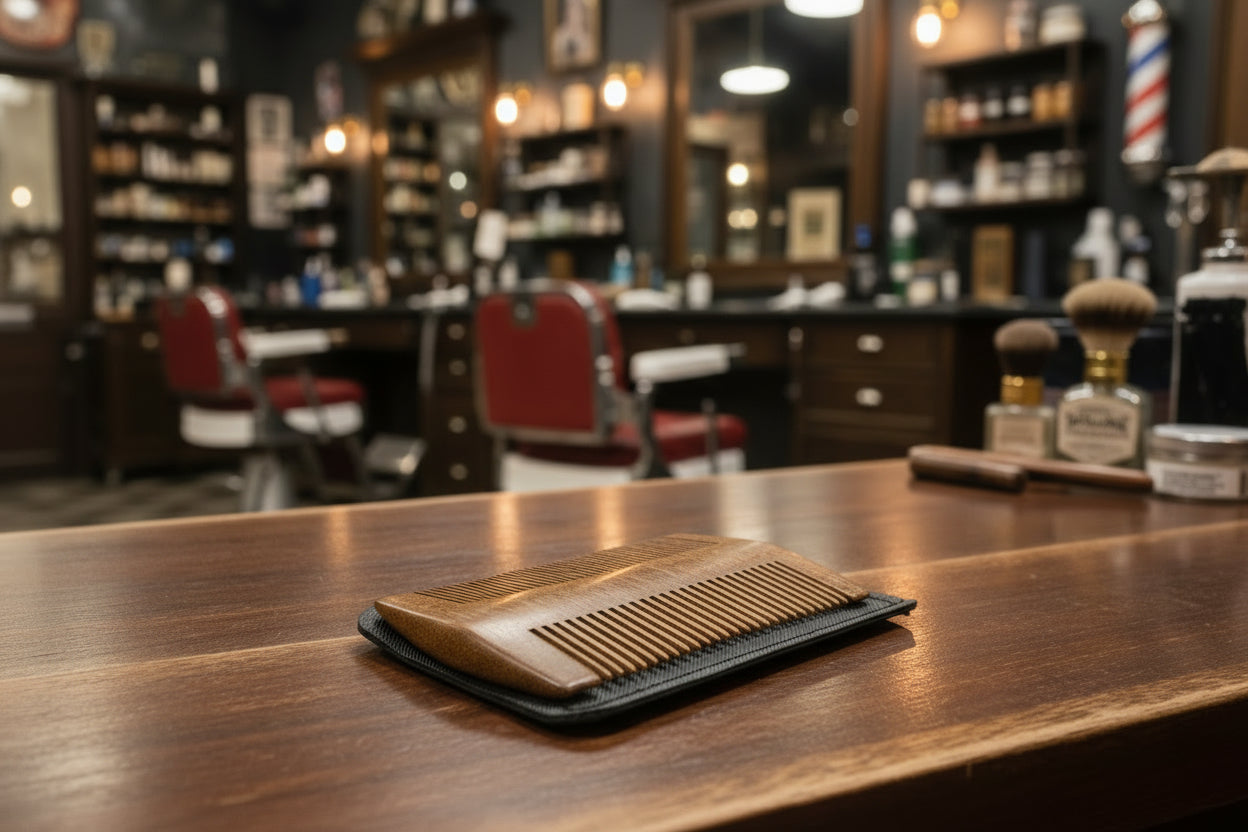 Sandalwood Comb with Travel Case